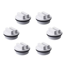 Set of 6 Pool Spa Drainage Solution Threaded Pool Spa Return Winterizing Plug