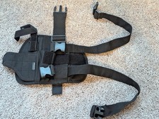 Nehostertfy Drop Leg Holster, Left Handed Adjustable Tactical Thigh Pistol Gu...
