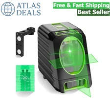 150Ft Self Leveling Green Cross Line Laser for DIY & Outdoor Use – Complete Set