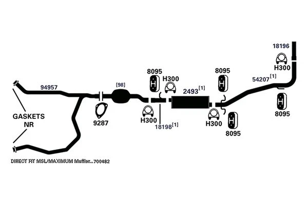 For Ford E-250 2009-2013 AP Exhaust 18196 Exhaust Tailpipe Foto 4 de 4