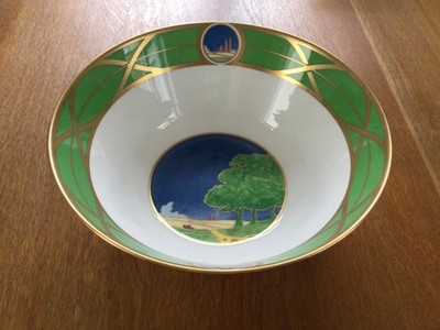 Große Royal Worcester Art Deco Collection Lazy Days Schale Schale 25 cm