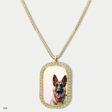 Stunning Cute German Shepherd Dog Breed Fashion Pendant Necklace Chain Graphic D