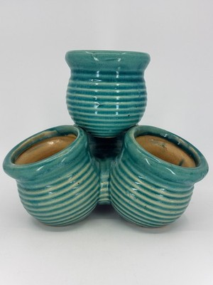 Vintage Pottery Ceramic Strawberry/Succulent Pyramid Planter 4 Pots