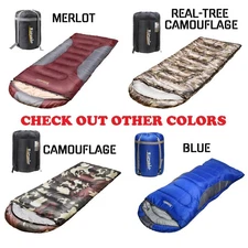 0 degree Cold Weather Winter Sleeping Bag | Sack | Big Tall portable Waterproof 