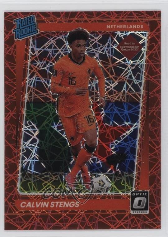 2021-22 Panini Donruss Road to Qatar Optic Red Velocity Prizm Calvin Stengs 1l5m