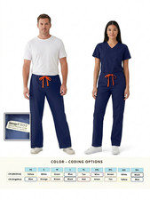 Medline Small Blue Comfort Ease Scrub Pants Unisex Medical Work