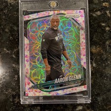 2025 Panini Prizm - Aaron Glenn #47 Choice Cherry Blossom Prizm /15