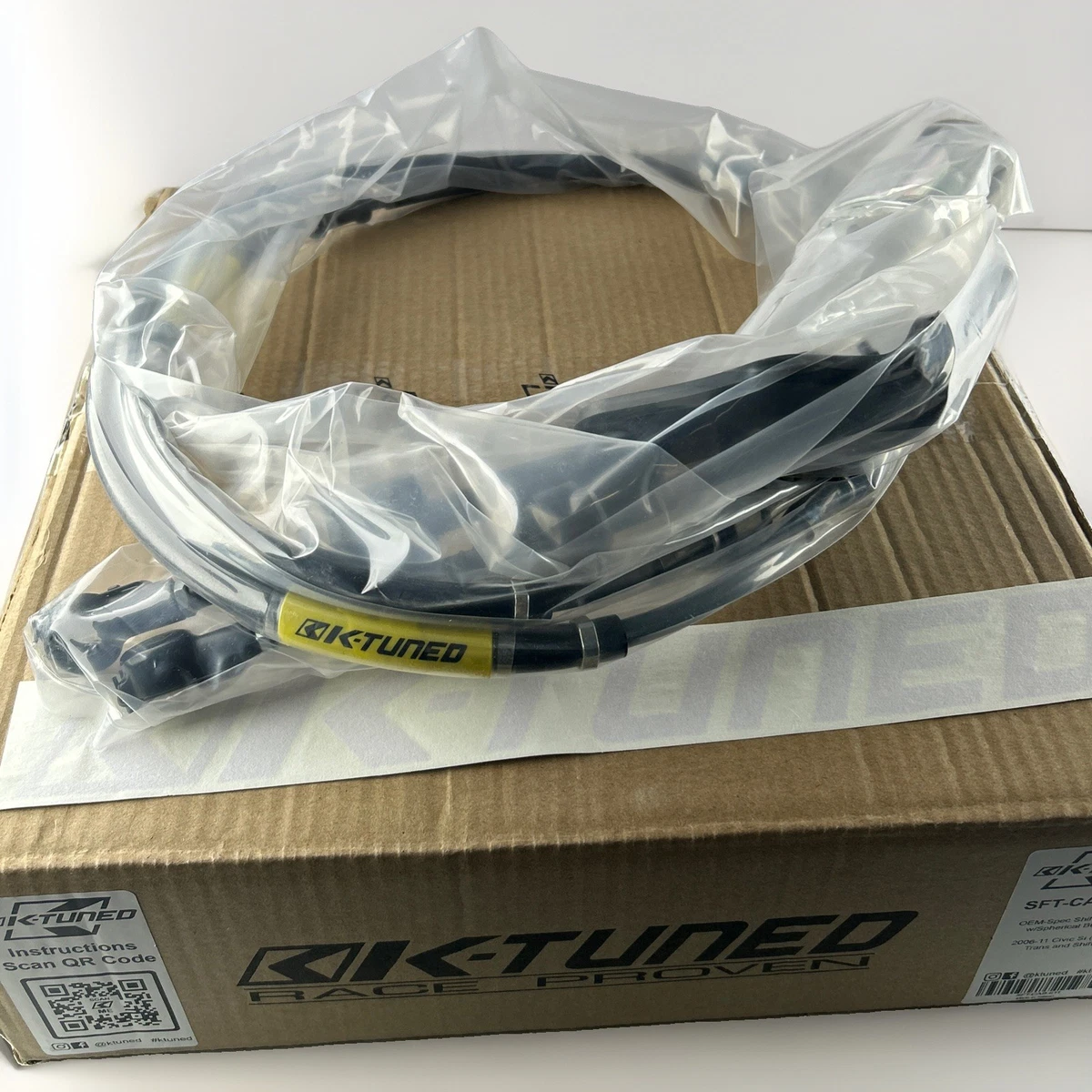 K-Tuned SFT-CAB-611 OEM Spec Shifter Cables 2006-2011 Honda Civic Si K20Z3 photo 3