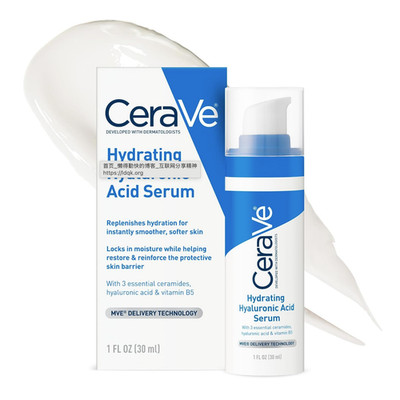 Cerave Hyaluronic Acid Serum Hydrating Face Serum for Dry Skin 1 Ounce