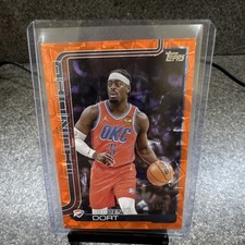 Topps 2025-26 Luguentz Dort #117 Orange Diamante /25 Thunder Basketball
