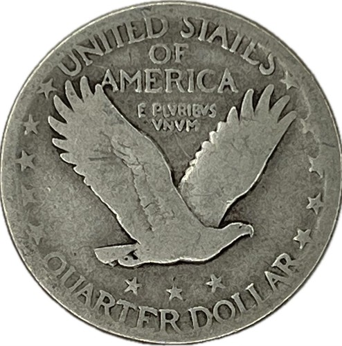1927-D Standing Liberty Quarter in a SAFLIP® - Good+ - Afbeelding 2 van 2