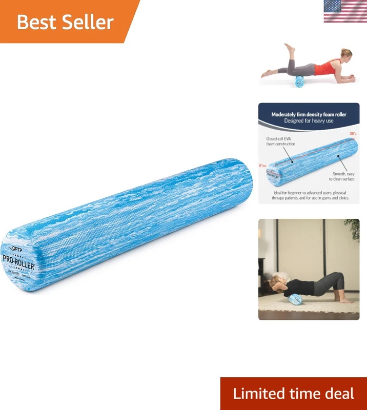 36 Inch Blue EVA Foam Roller Fitness