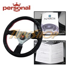 Italy Personal Neo Grinta 350 Mm Steering Wheel Black Suede Red Stiching Horn Italy Personal Neo Grinta 350 Mm Steering Wheel Black Suede Red Stiching Horn