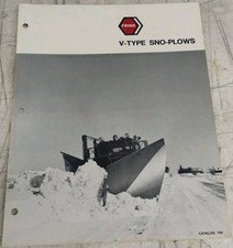 Frink V-type Sno-plows Catalog 76v Sales Brochure