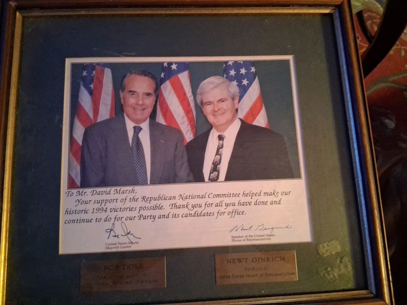 1994 Signed Bob Dole Newt Ginrich Picture