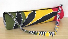 Indian Tricolour Leafe Yoga Mat Carrier Bag Mandala Large Shoulder Strap