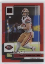 2022 Panini Clearly Donruss Red 20/49 Christian McCaffrey #7 12tf