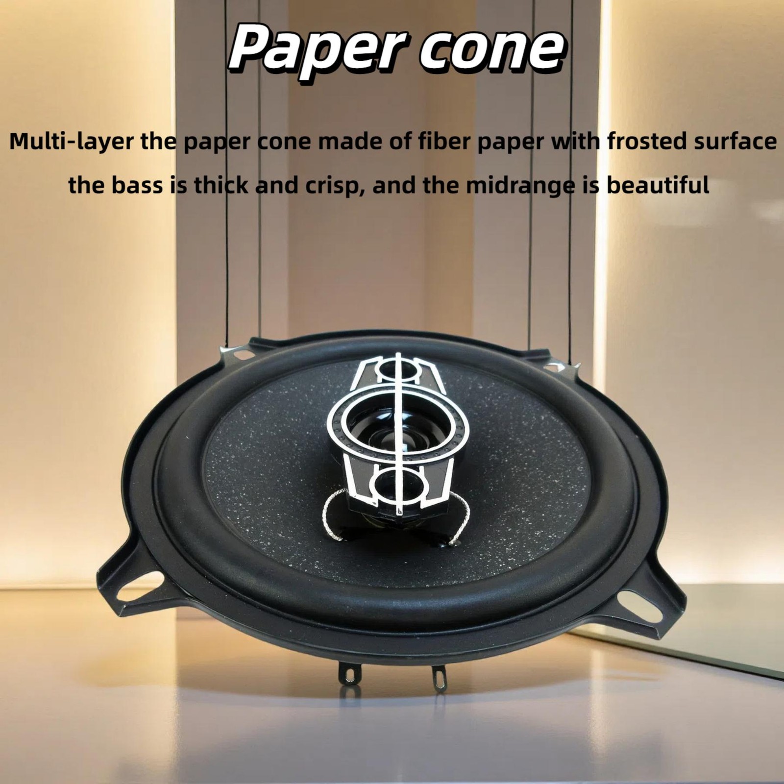 6 Inch 4 Way Coaxial Car Speakers 700W Max 80W RMS 2PC Set 92dB Sensitivity