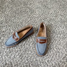 G.H. Bass Weejuns Diane Denim Blue Womens 5M Penny Loafer Shoe Flats Chambray