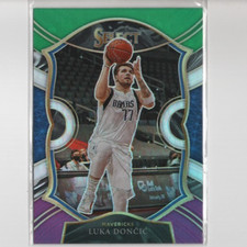 2021 Select Luka Doncic Tri-Color Green Blue Purple Prizm #15 Dallas All-Star