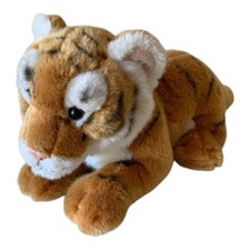 2018 FAO Schwarz Bengal Tiger Realistic Plush Stuffed Animal Cat Medium 15 Inch