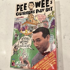 Vintage Pee-Wee's Playhouse Colorforms Playset NEAR COMPLETE PEE-WEE HERMAN