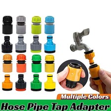 VARIOUS COLORS Garden Hose Pipe Tap Adapter Connector Fitting for Hosepipe New