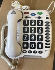 Analog Corded Telephone, Geemarc, CL100V2, White