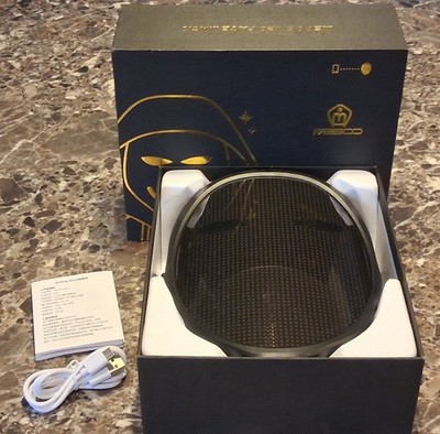 New MEGOO LED Face Mask - Bluetooth Programmable Light Up Mask - Full Face Black