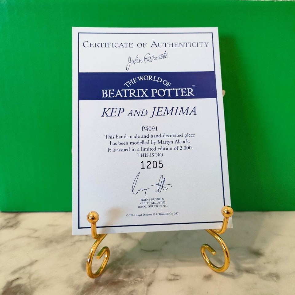 Rare Items Bethwick Kep & Jimaima Paddle Duck Tableau Figurine Peter ...