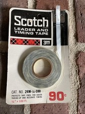 Scotch Brand 1/4" Leader and Timing Tape 100ft 3M Deadstock
