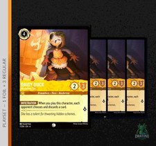 7/204 DAISY DUCK MUSKETEER SPY URSULAS RETURN FOIL COMMON DISNEY LORCANA CARD