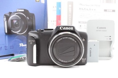 Canon PowerShot SX170 Digital Camera 16x Zoom Black with Box | eBay
