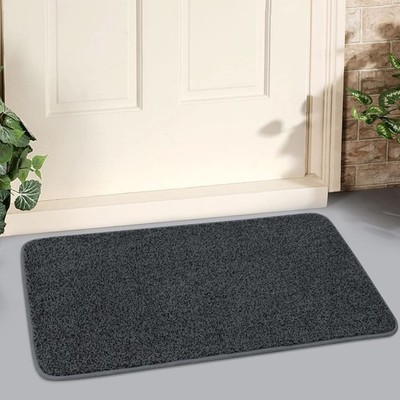 LINLA Indoor Doormat, Super Absorbs Mud Mat, Washable Non-Slip Rubber Backing...
