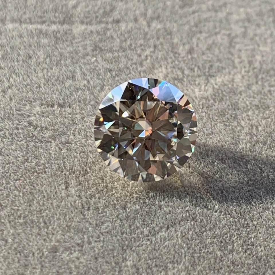 5PCS 4-10MM Round Cut White VVS1 Color Loose Moissanite GRA Certificate  - Image 3 of 4