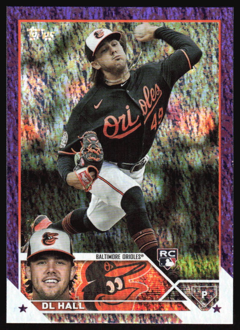 2023 Topps DL Hall #547 Purple Foilboard #'d /799 RC Baltimore Orioles