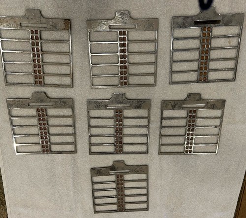 VINTAGE LOT 7 SEEBURG SELECT-O-MATIC JUKEBOX  TITLE STRIP HOLDER -