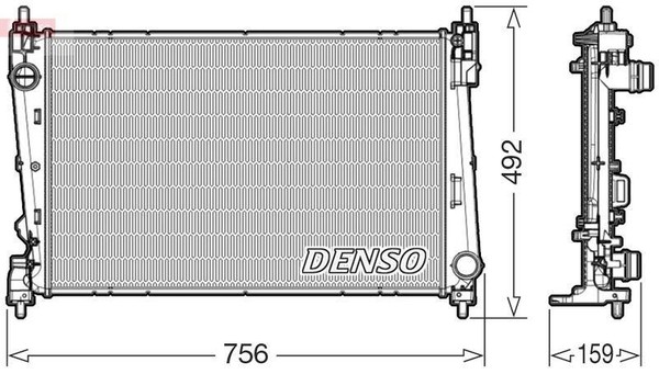 Denso KüHler WasserküHler MotorküHlung MotorküHler DRM09178-image