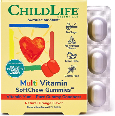 CHILDLIFE ESSENTIALS Kids Multivitamin SoftChew Gummies - Vitamins,...
