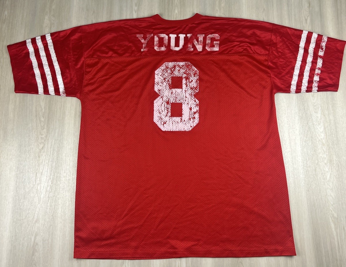 Vintage Steve Young #8 San Francisco 49ers NFL Logo Athletic XXL