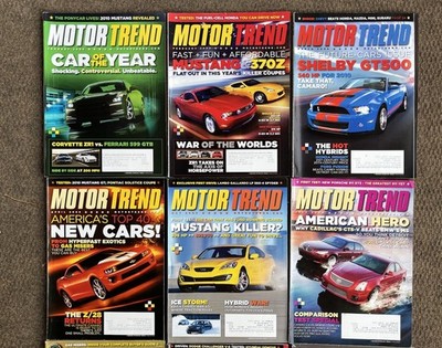 Motor Trend Magazines 2008-2009 (Lot Of 10)