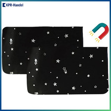 Sonnenschutz Auto Vorhang 2 Stück für Baby und Kinder, magnetisch, schwarz