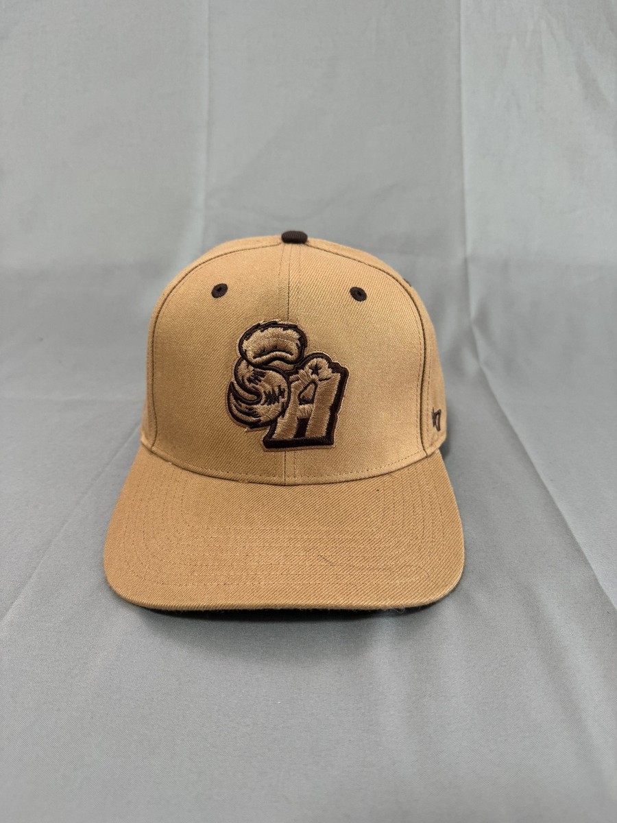 '47 Brand San Antonio Missions Snapback Hat Tan Brown One Size MiLB Retro Cap