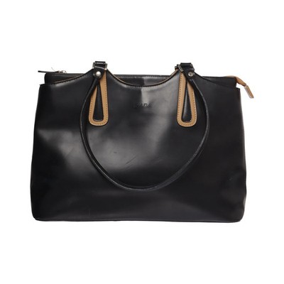 Giada, Handtasche, Damen, Schwarz/Beige, Einfarbig, 40, 9, 26 cm #4Th