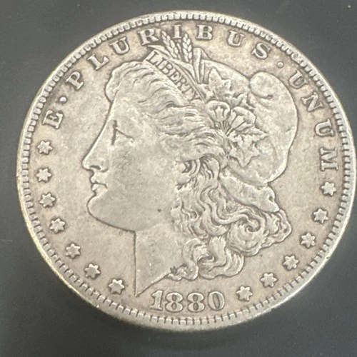 1880 Morgan Silver Dollar $1 San Francisco Circulated 0.9 Fineness Silver