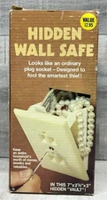 Vintage 1980's 80s Hidden Wall Safe Electrical Outlet Secret NIB (Hong Kong)