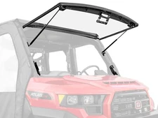 SuperATV Scratch Resistant Flip Windshield for Gravely Atlas JSV 6400/3400-2023+