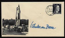 V2 Rocket Collector's Envelope with genuine 1944 Hitler Postage Stamp *OP1281