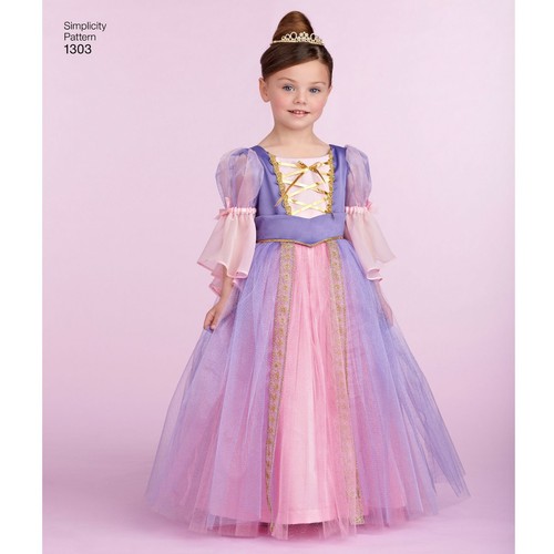 Simplicity SEWING PATTERN 1303 Toddlers Or Childs Costumes 1/2-2 Or 3-6 - Picture 6 of 9