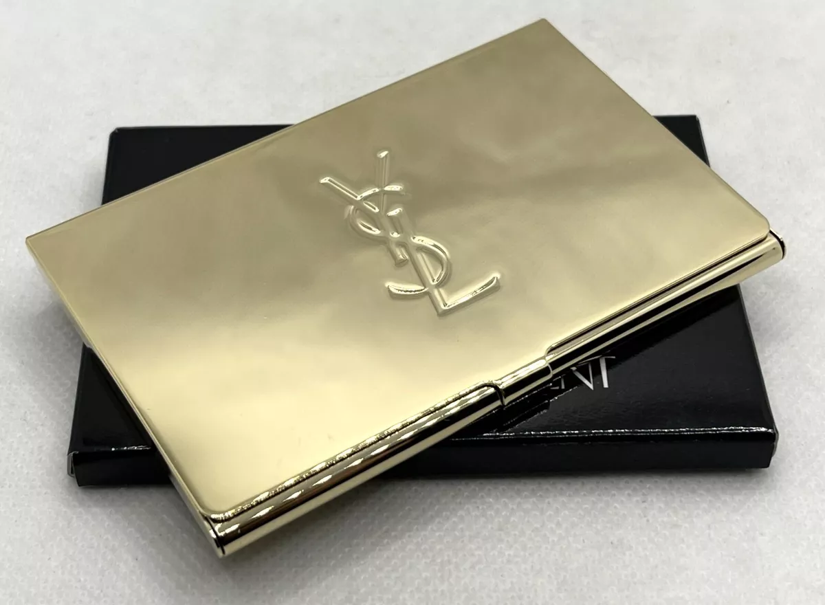 Ysl business card holder hot sale